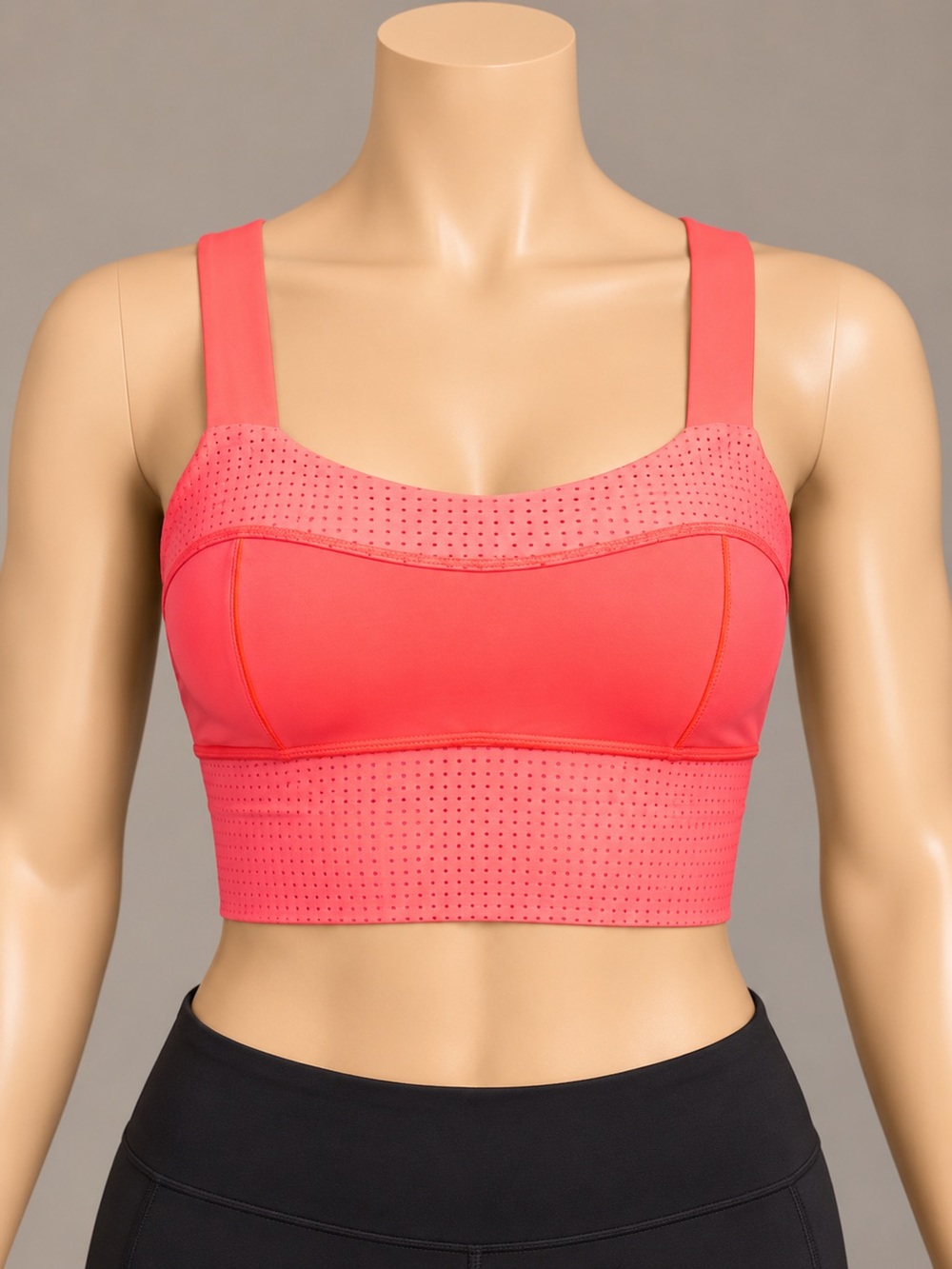 lululemon Var-City Long Line Bra Electric Coral Size 6 W2A43S